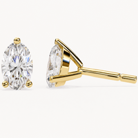 Oval Studs - Martini Setting