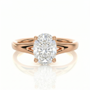 Split Band Ring- Oval 2ct