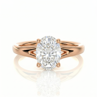Split Band Ring- Oval 2ct
