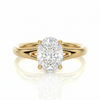 Split Band Ring - Oval 1ct