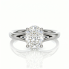 Split Band Ring - Oval 1ct