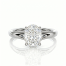 Split Band Ring- Oval 2ct