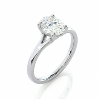 Split Band Ring- Oval 2ct