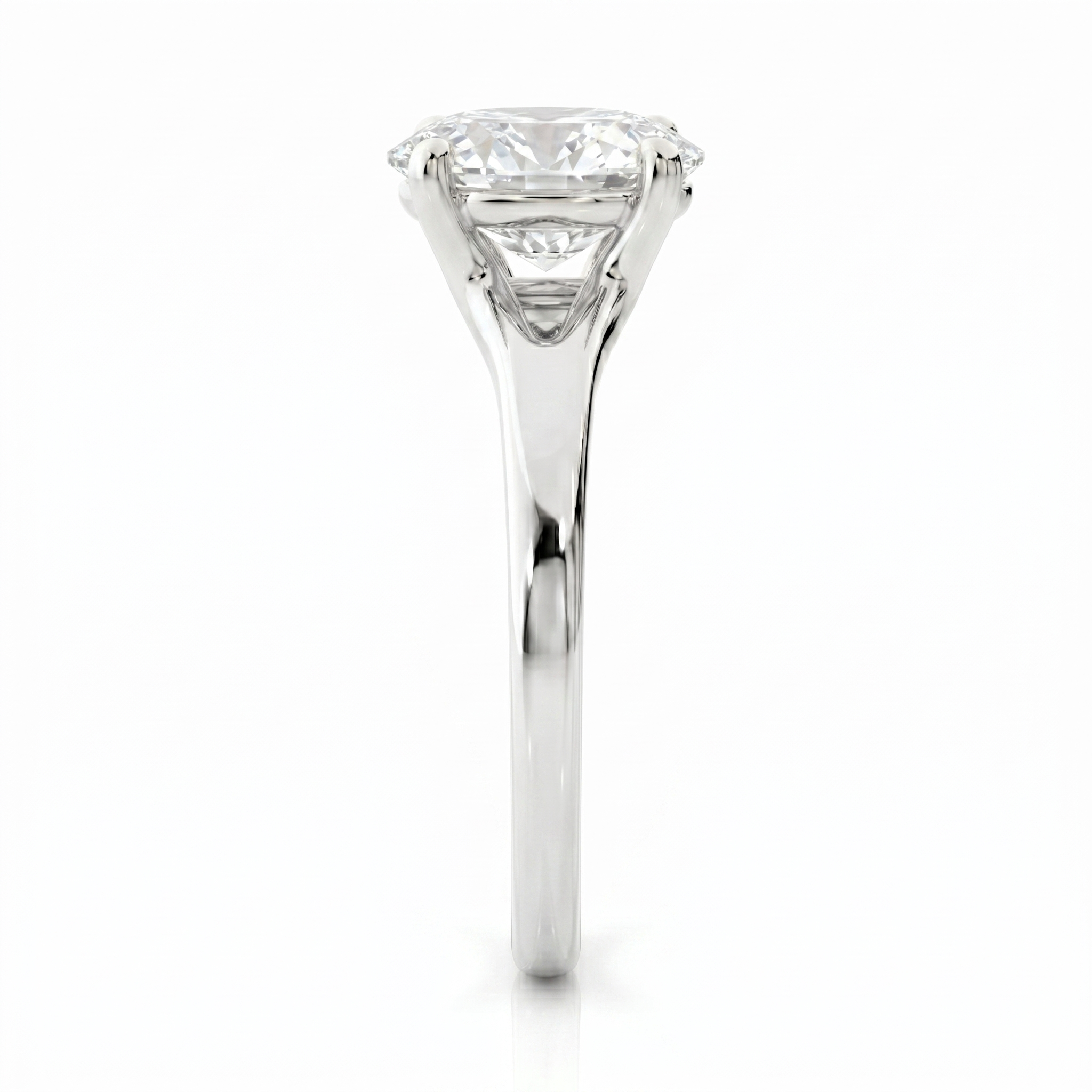 Split Band Ring- Oval 2ct