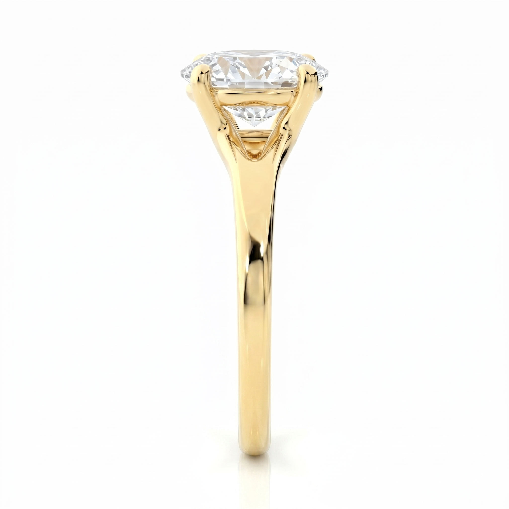 Split Band Ring- Oval 2ct