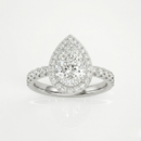 Pear Halo Ring - 2ct