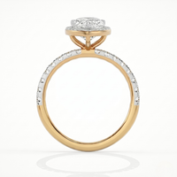 Pear Halo Ring - 2ct