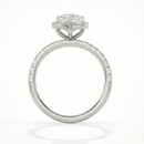 Pear Halo Ring - 2ct