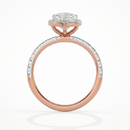 Pear Halo Ring - 2ct