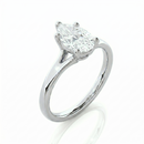 Split Band Ring - Pear 0.5 ct