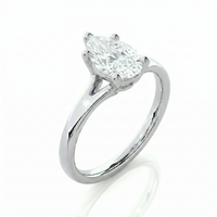Split Band Ring - Pear 0.5 ct