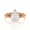 Split Band Ring - Pear 0.5 ct