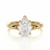 Split Band Ring - Pear 0.5 ct