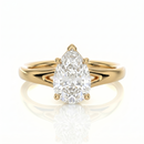 Split Band Ring - Pear 0.5 ct