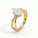 Criss-Cross Ring - Pear 1ct