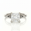 Split Band Ring- Princess 0.5ct
