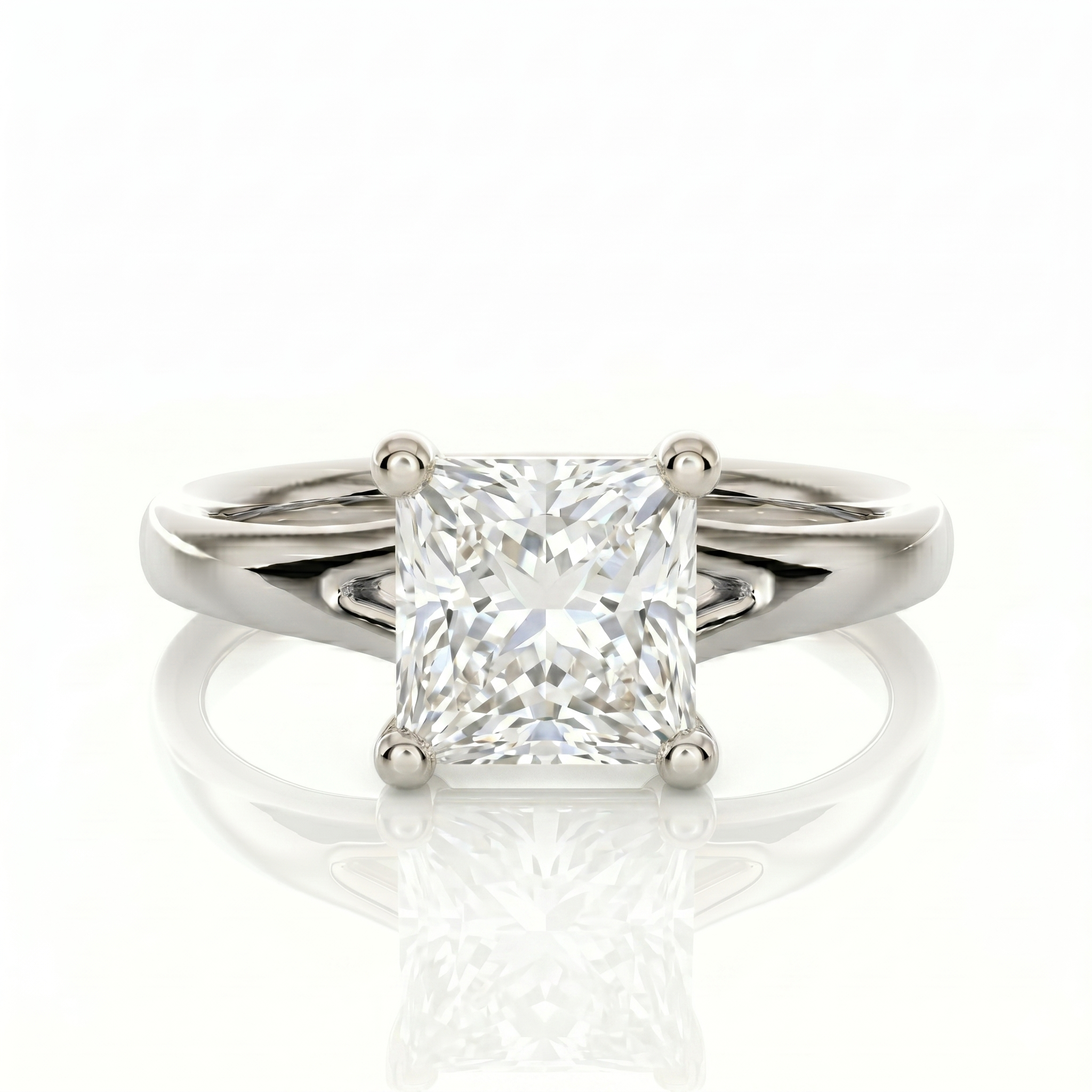 Split Band Ring - Princess 2ct