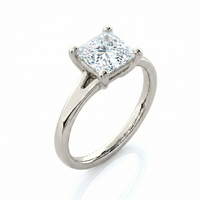 Split Band Ring - Princess 2ct
