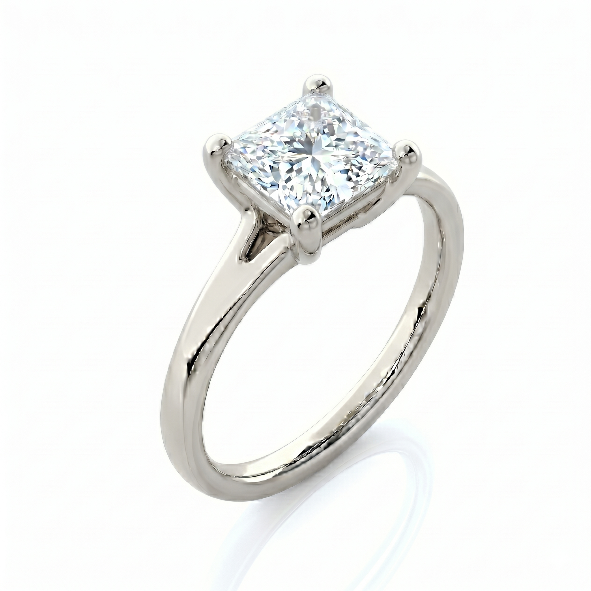 Split Band Ring - Princess 2ct