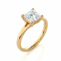 Split Band Ring - Princess 2ct