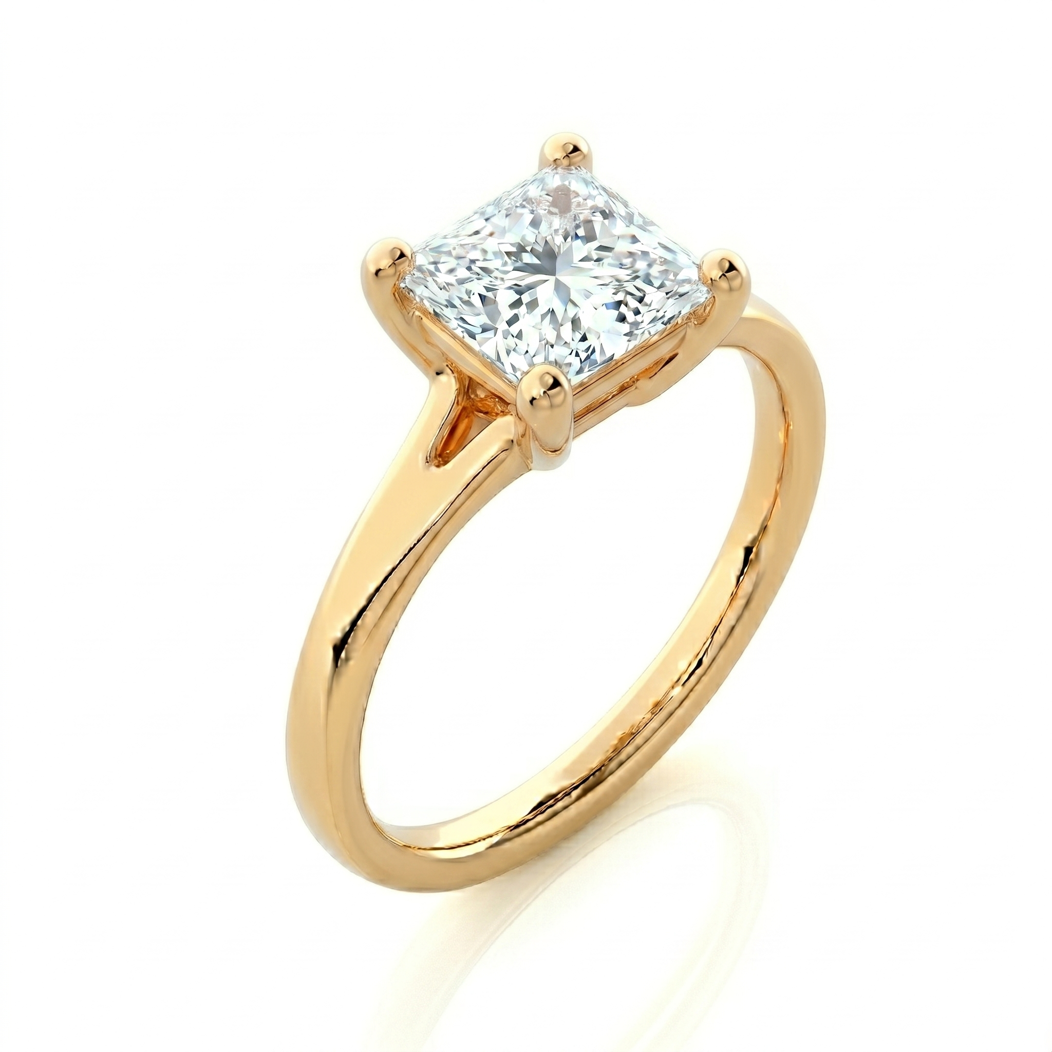 Split Band Ring - Princess 2ct