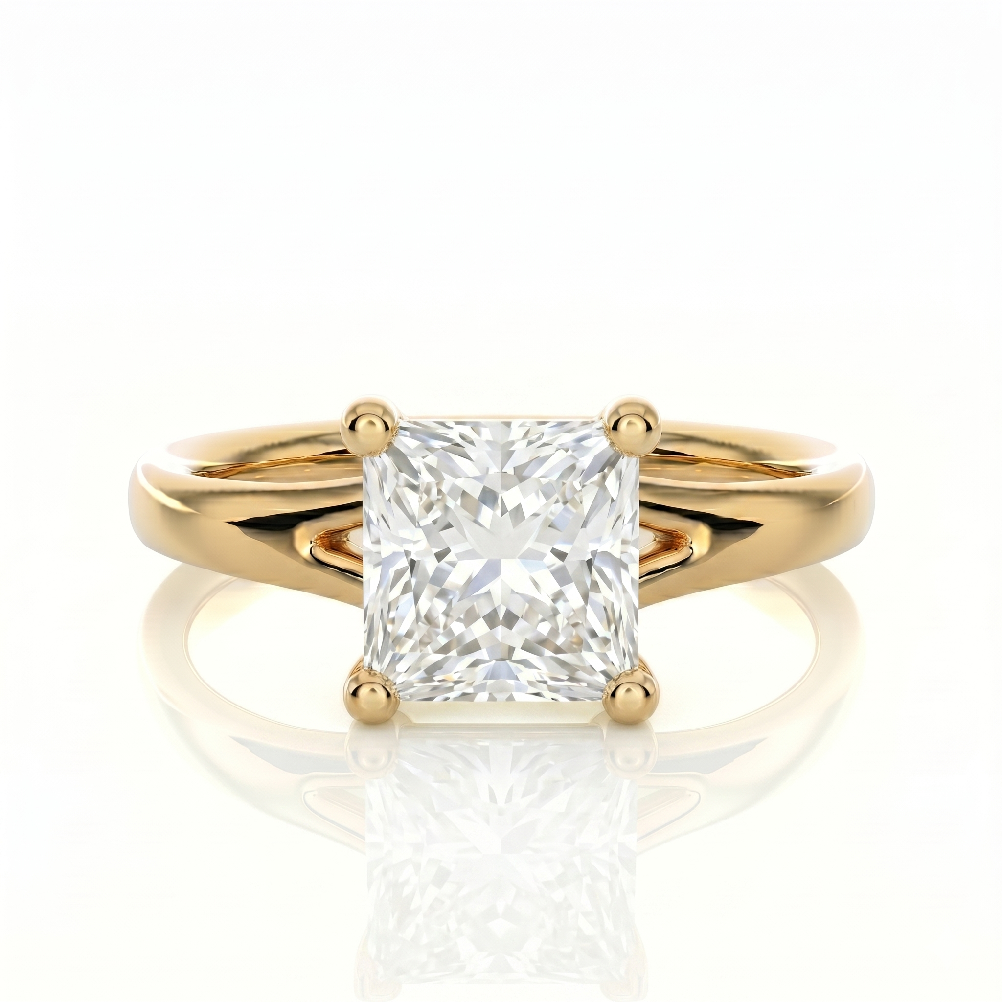 Split Band Ring - Princess 2ct