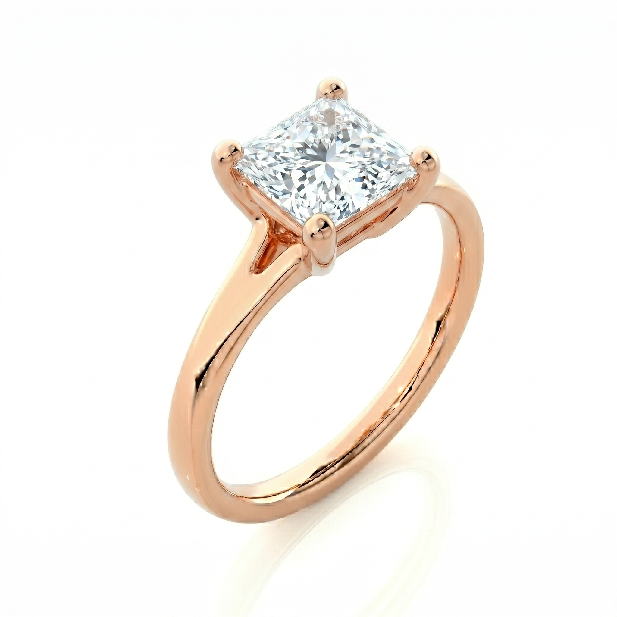 Split Band Ring - Princess 2ct