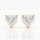 Heart Studs - Martini Setting