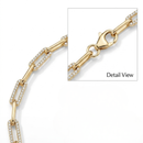 Diamond Chain Link Bracelet