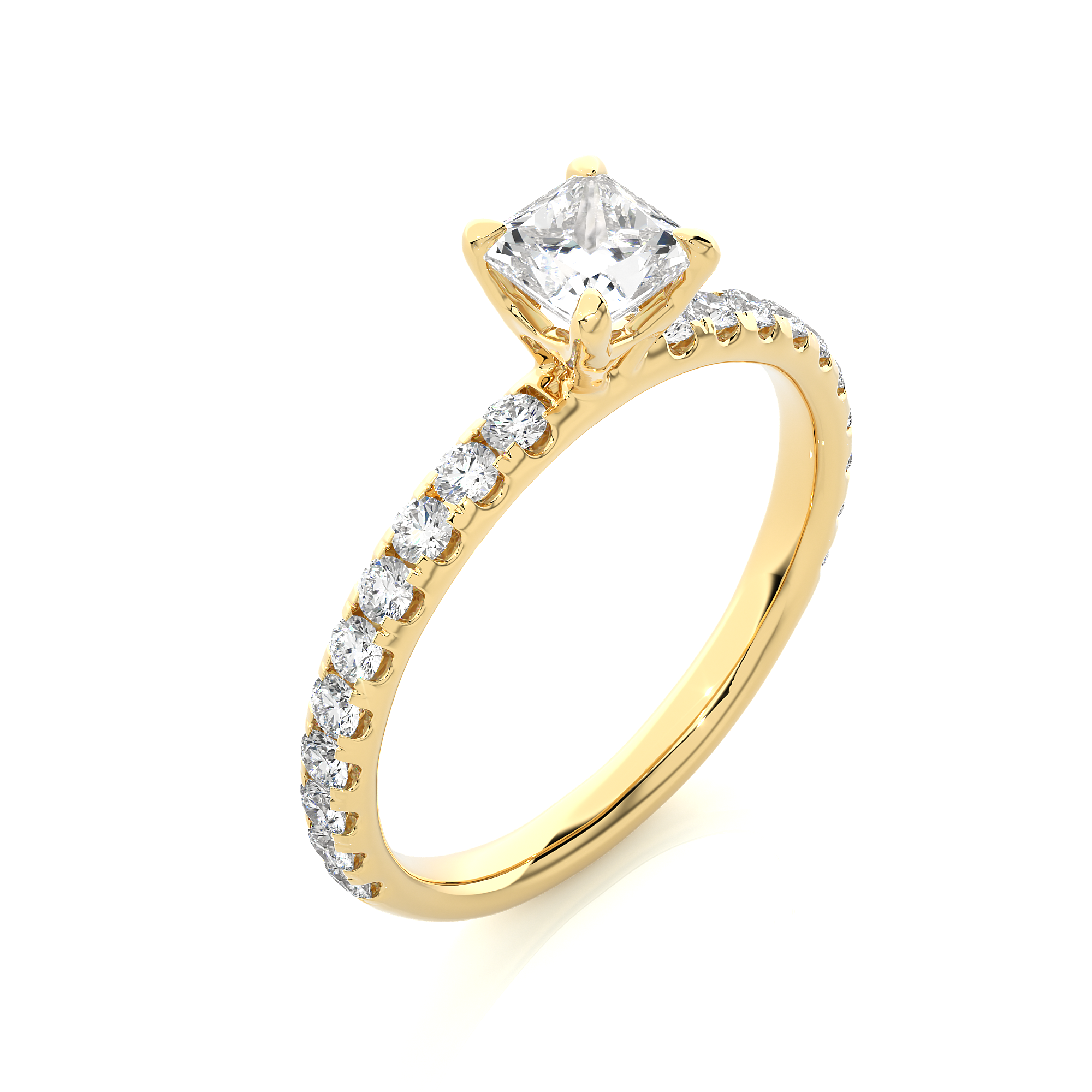 Apex Facet Ring - 0.6 cts princess