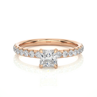 Apex Facet Ring - 0.6 cts princess