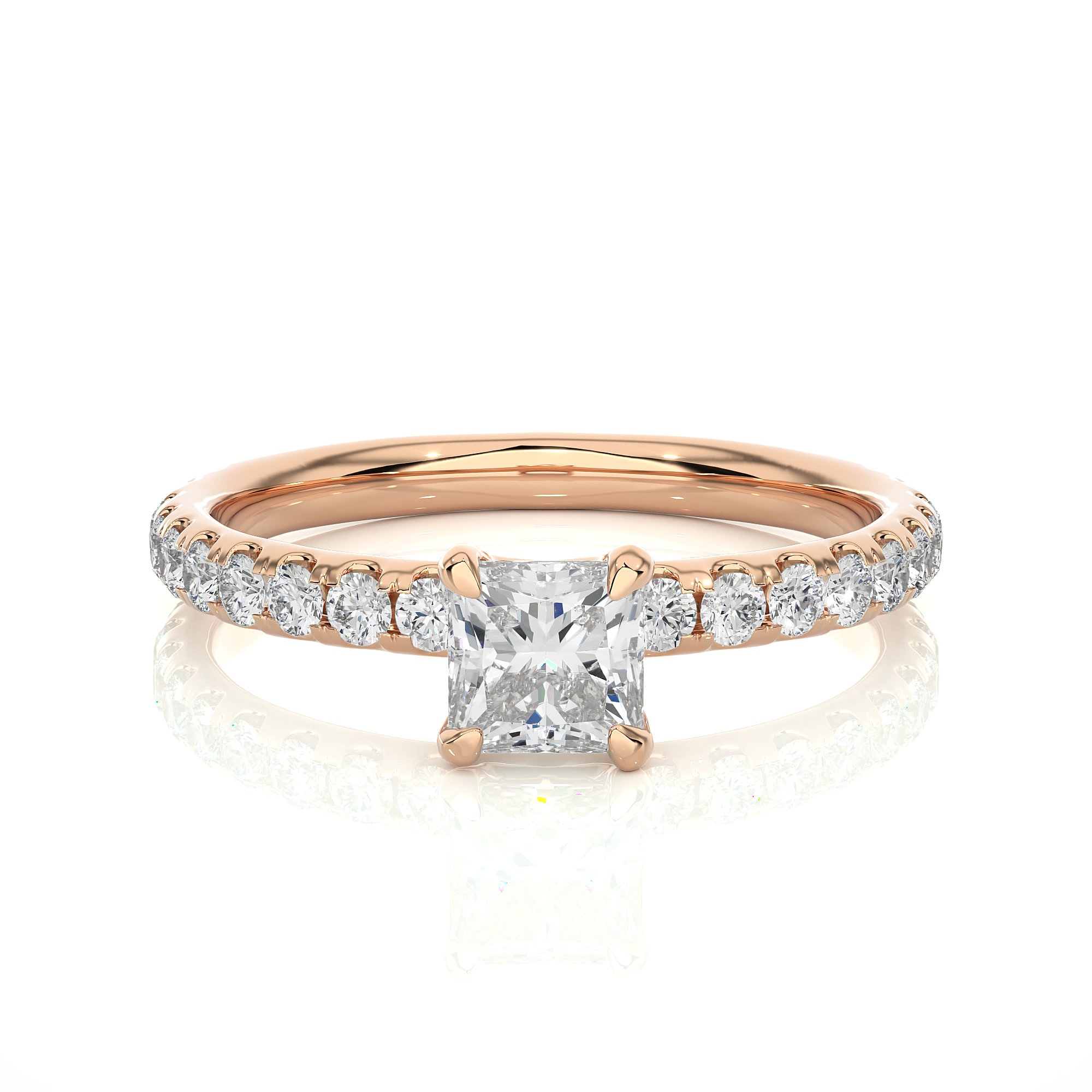 Apex Facet Ring - 0.6 cts princess