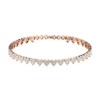 Cluster Heart Tennis Bracelet