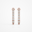 Oval eternity hoops