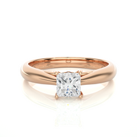 Lunara Ring - 0.8 ct princess