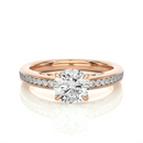 Aura Cascade Ring - 1 ct round