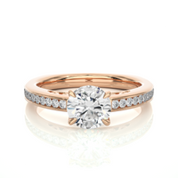 Aura Cascade Ring - 1 ct round