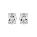 2 ct Oval studs - Basket setting