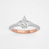 Serene Dewdrop Ring - 1.9 ct Pear