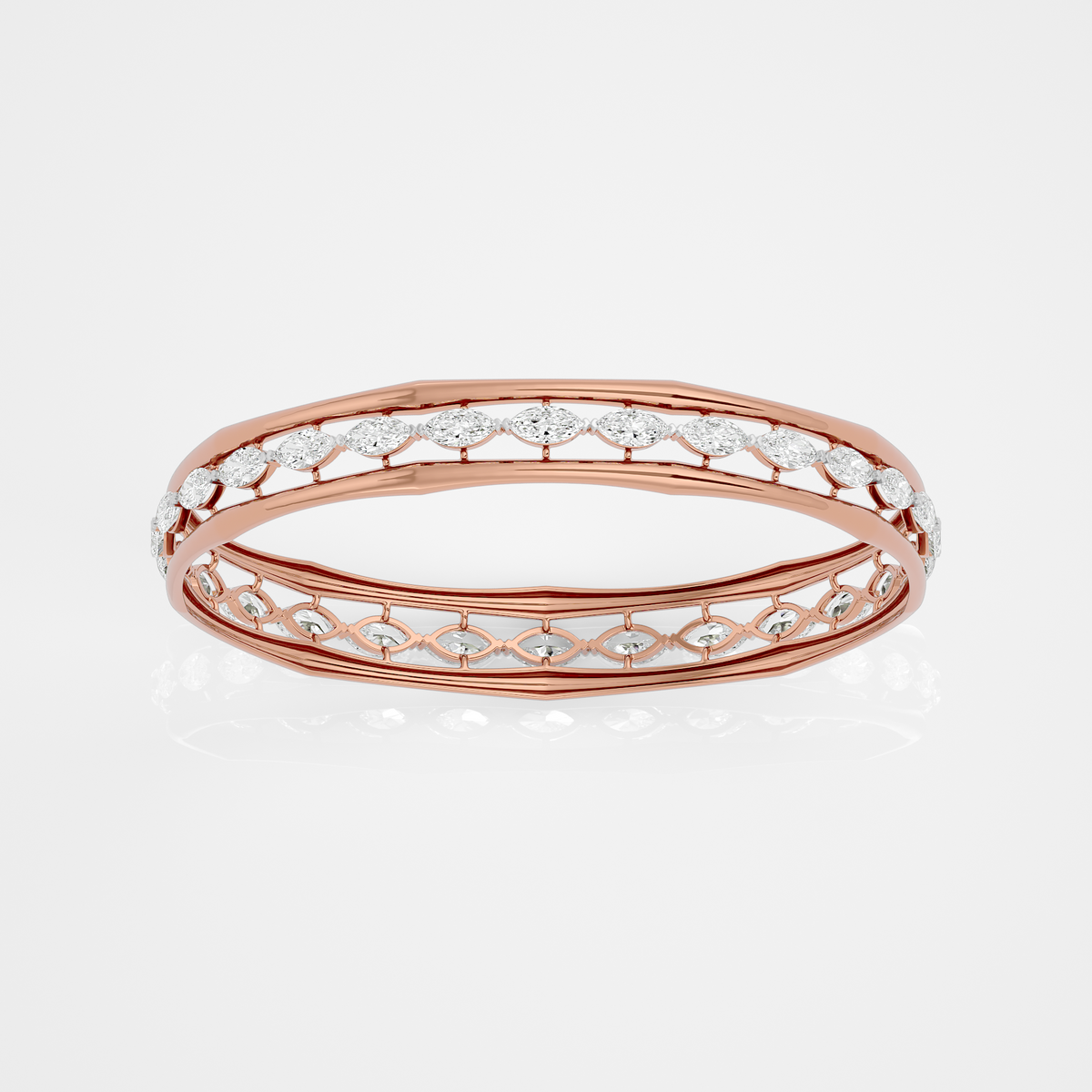 Rose gold / 10 kt / 2-0