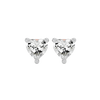 0.5 ct Heart studs - Basket setting