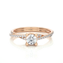 Aaravi Ring - 0.4 ct round