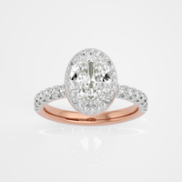 Seraphina Halo Ring - 1ct Oval