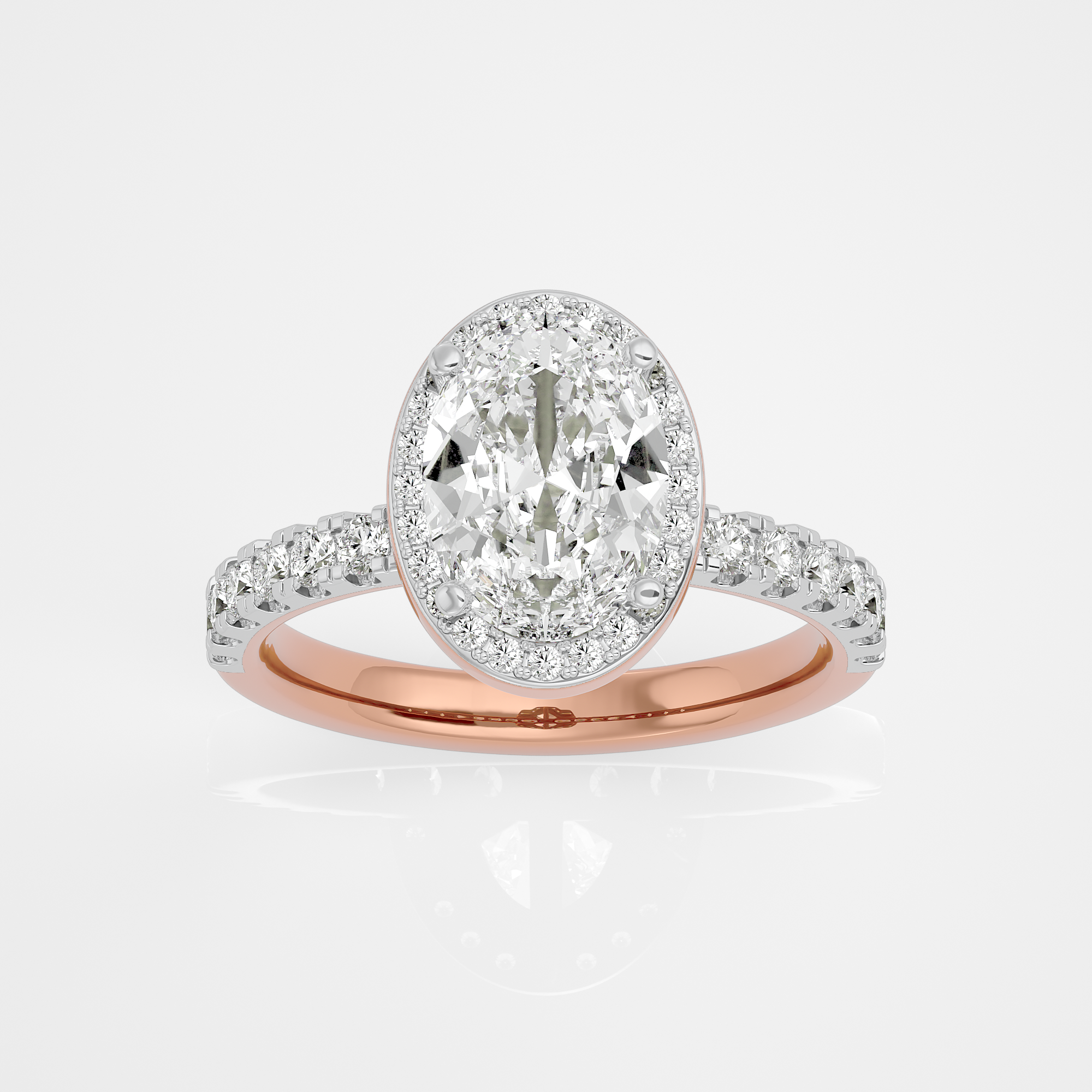 Seraphina Halo Ring - 1ct Oval