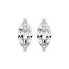 Marquise studs - Basket setting