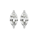 2 ct Marquise studs - Basket setting