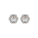 2 ct Infinite glow studs - Basket setting