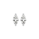 0.5 ct Marquise studs - Basket Setting