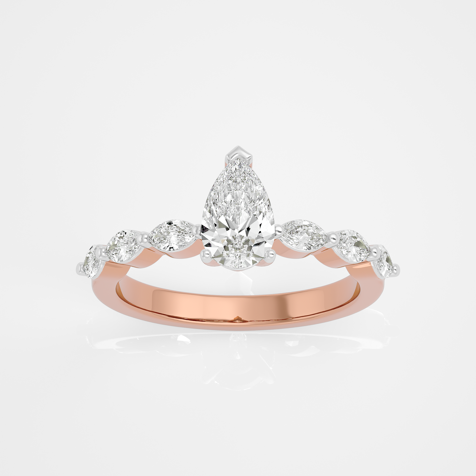 Celeste Pear Ring - 1 ct Pear