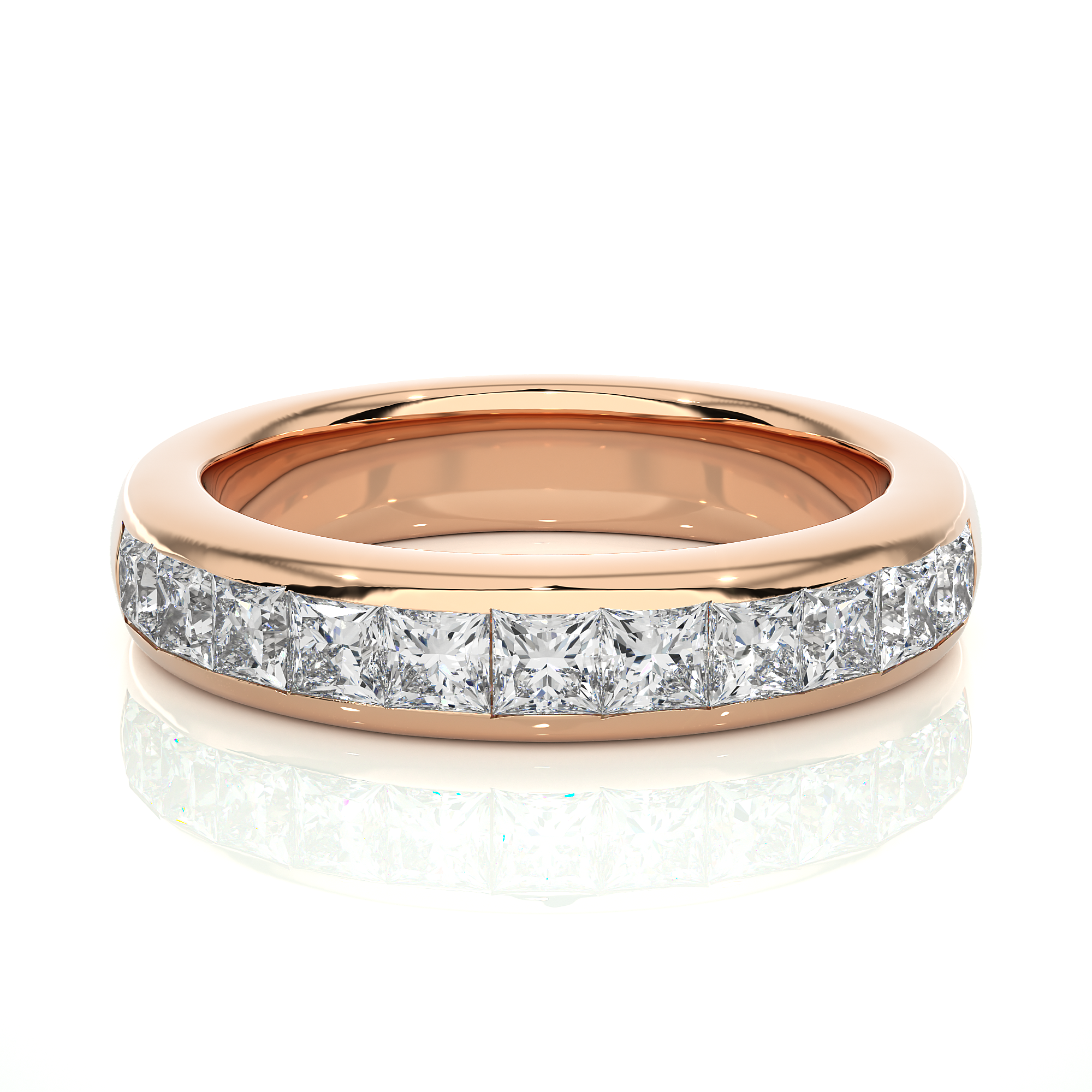 Princess Spark Half Eternity Band